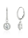 Una Angelic Crystal Drop Earrings Silver - SWAROVSKI - BALAAN 5