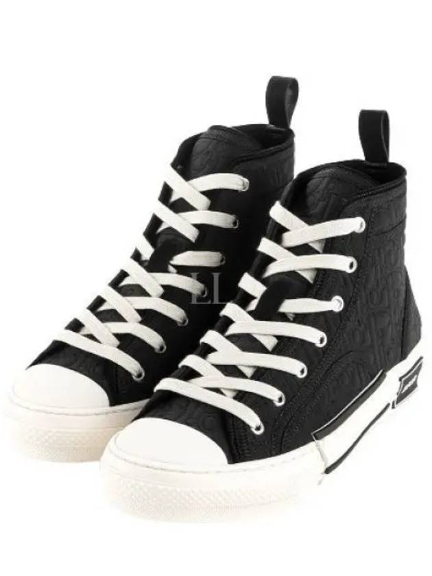 B23 Oblique Kumo High Top Sneakers Black - DIOR - BALAAN 2