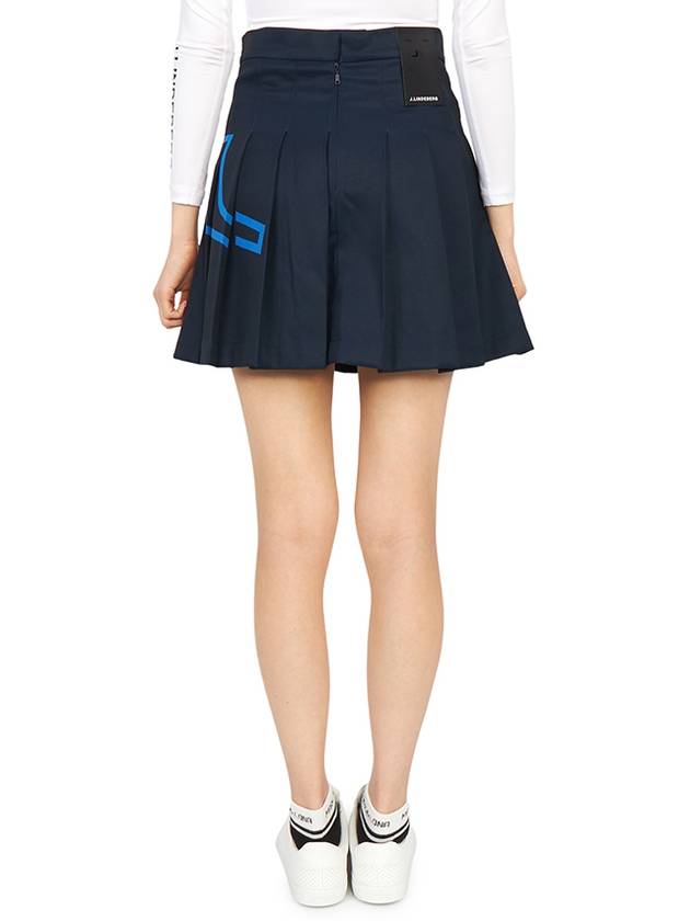 Women's Naomi Pleated Skirt Navy - J.LINDEBERG - BALAAN 5