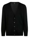 Men's Theo Wool Cardigan Black - A.P.C. - BALAAN 2