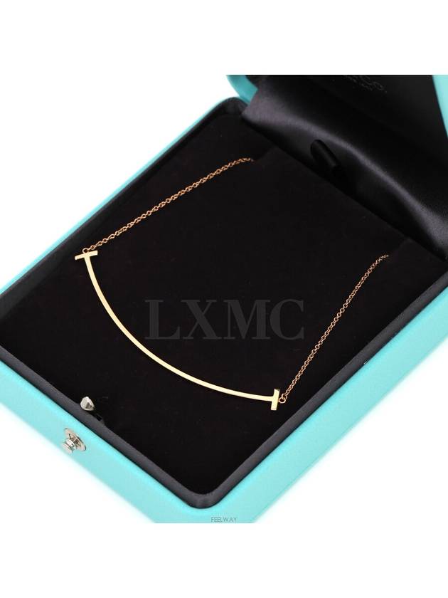 Tiffany T Smile Pendant Necklace Large Rose Gold 33637152 - TIFFANY & CO. - BALAAN 10