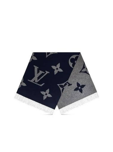 Men's Monogram Giant Scarf Navy - LOUIS VUITTON - BALAAN 1