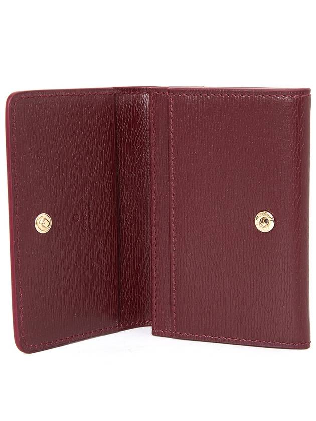 Script Leather Card Wallet Red - GUCCI - BALAAN 6