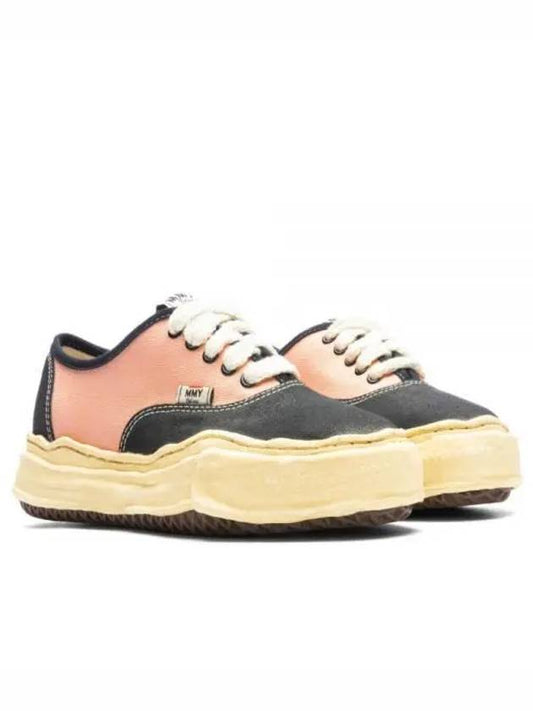 Maison Baker VL OG sole canvas low-top sneakers black pink - MIHARA YASUHIRO - BALAAN 2