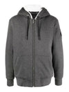 Classic Bunny Zip Up Hoodie White Lining Charcoal - MOOSE KNUCKLES - BALAAN 2