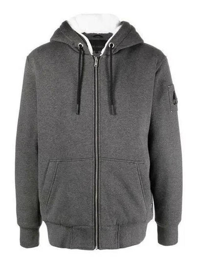 Classic Bunny Zip Up Hoodie White Lining Charcoal - MOOSE KNUCKLES - BALAAN 2