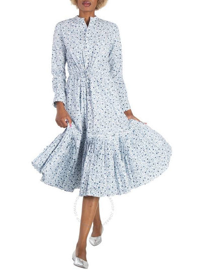 Polo Ralph Lauren Long Sleeve Floral Pleated Dress, Size 0 - POLO RALPH LAUREN - BALAAN 2