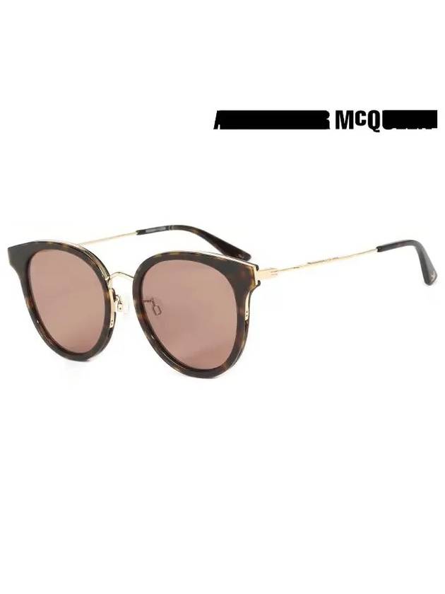 Eyewear Iconic Round Sunglasses Brown - ALEXANDER MCQUEEN - BALAAN 3