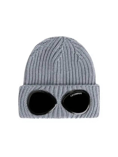 Signature Goggles Wool Beanie Grey - CP COMPANY - BALAAN 2