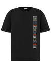 Multi Logo Short Sleeve T-Shirt Black - DIOR - BALAAN 2