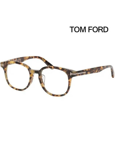 Eyewear Round Acetate Eyeglasses Havana - TOM FORD - BALAAN 2