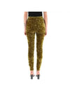 Velvet Straight Pants Absinthe - SAINT LAURENT - BALAAN 4