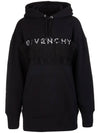 Lace Oversized Hoodie Top Black - GIVENCHY - BALAAN 1