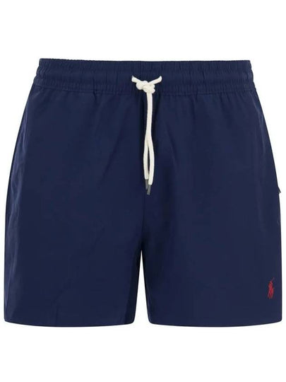 Embroidery Pony Logo Swim Shorts Navy - POLO RALPH LAUREN - BALAAN 2