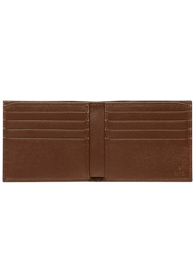 GG Supreme Interlocking Half Wallet Brown - GUCCI - BALAAN 5