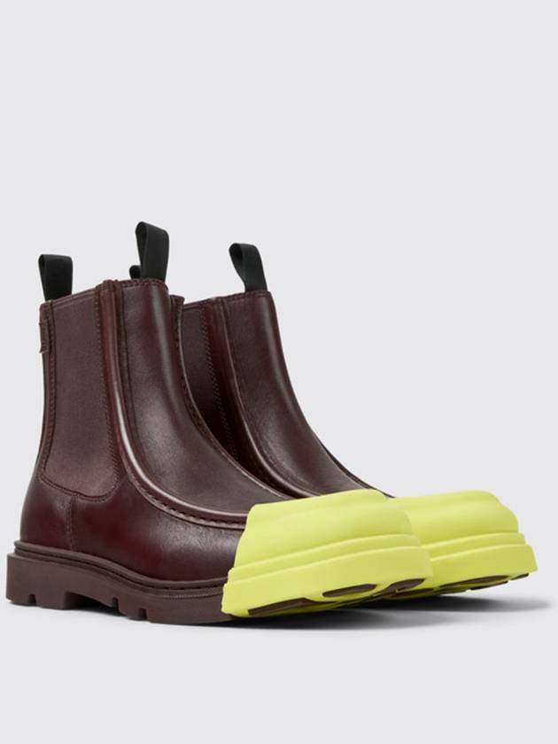 Junction Leather Chelsea Boots Burgundy - CAMPER - BALAAN 3