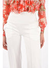 Women's Casual Bead Strass Palazzo Slacks White - PHILIPP PLEIN - BALAAN 6