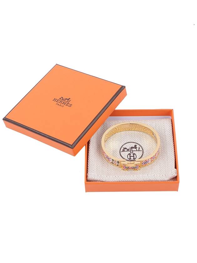 Clic H Fleur D Ivert Bracelet Gold - HERMES - BALAAN 3