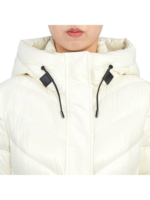 CALINA R CREAM Women's Hooded Long Padded Jumper Coat - MACKAGE - BALAAN 9