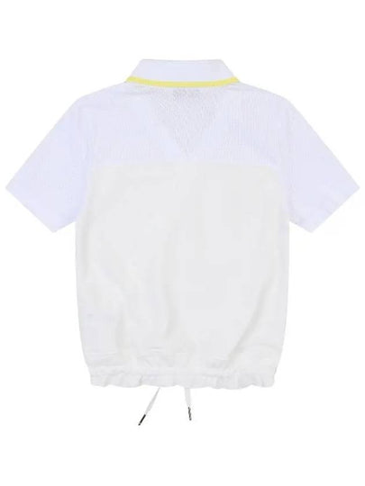 mesh color combination cropped t-shirt OF9023LAWHITE - ONOFF - BALAAN 2