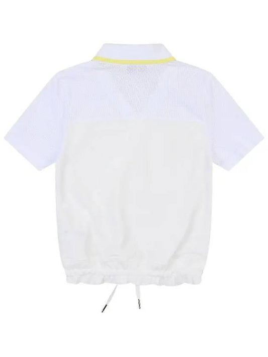 mesh color combination cropped t-shirt OF9023LAWHITE - ONOFF - BALAAN 2