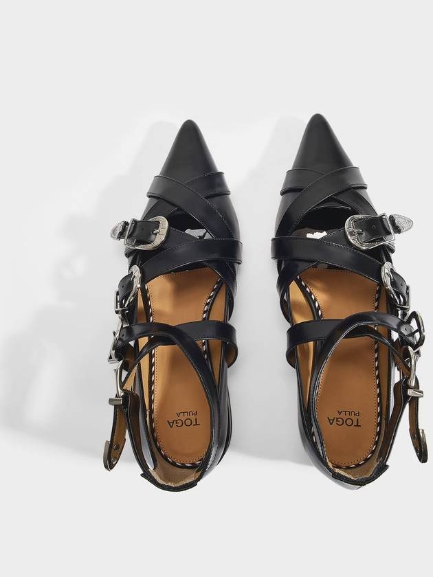 Aj926 Flat Shoes - Toga Pulla - Black - Polido - TOGA PULLA - BALAAN 3