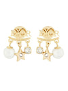 Revolution Logo Star Pearl Earrings Gold - DIOR - BALAAN 1