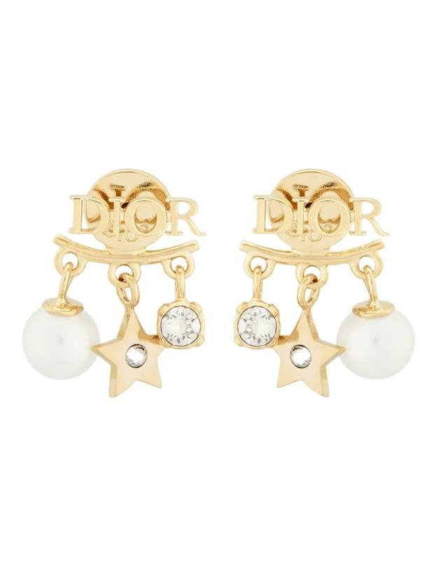 Revolution Logo Star Pearl Earrings Gold - DIOR - BALAAN 1