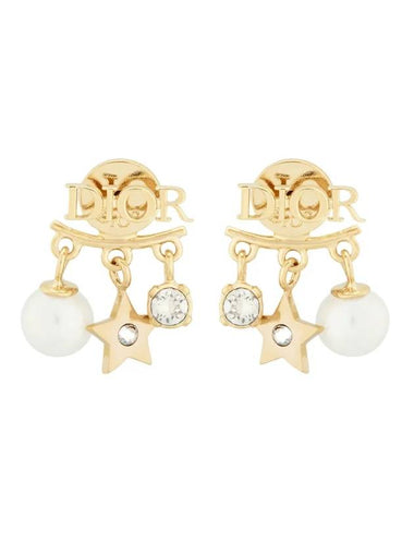 Revolution Logo Star Pearl Earrings Gold - DIOR - BALAAN 1