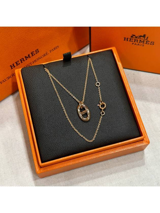 Small Farandole Pendant Necklace Rose Gold - HERMES - BALAAN 2