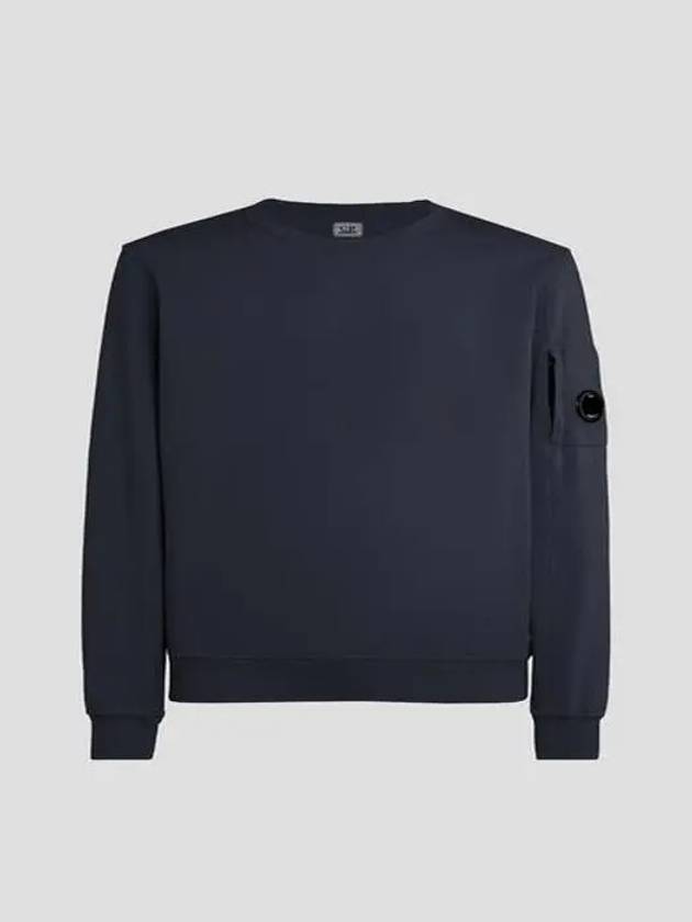 Light fleece sweatshirt navy 15CMSS032A002246G888 - CP COMPANY - BALAAN 1