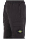 Wappen Patch Cargo Track Pants Black - STONE ISLAND - BALAAN 5