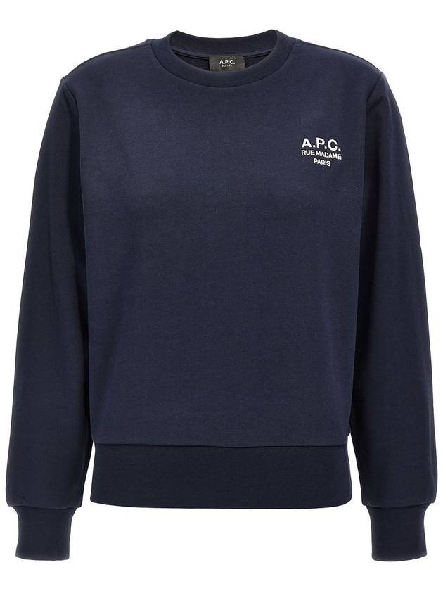 Rue Madame Cotton Sweatshirt Navy - A.P.C. - BALAAN 2