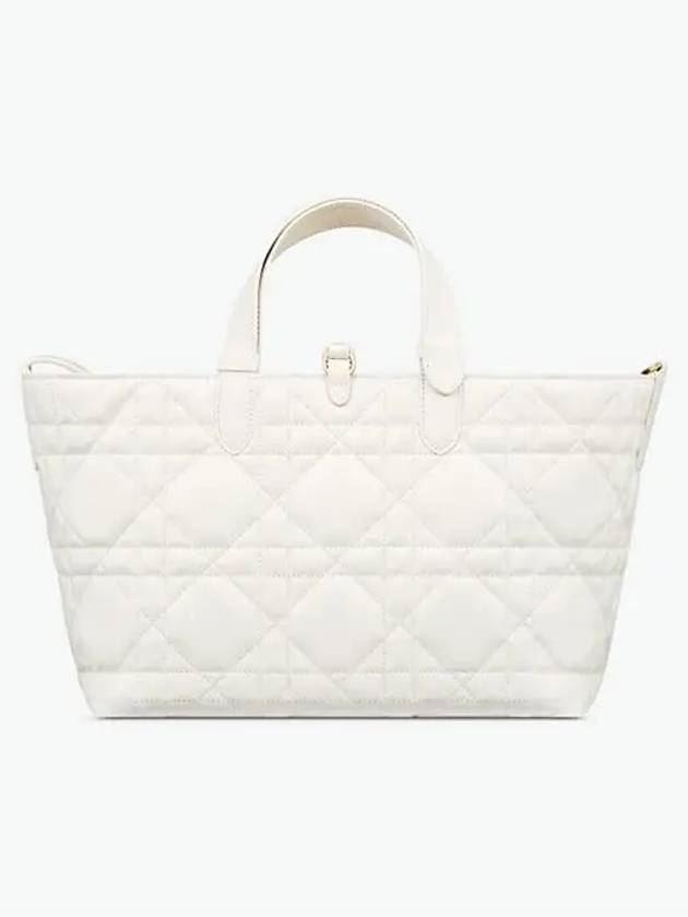 Toujours Macrocannage Calfskin Medium Tote Bag Latte - DIOR - BALAAN 6