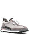 Suede Tech Runner Low Top Sneakers Grey - THOM BROWNE - BALAAN 4