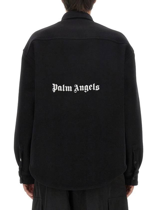 Long Sleeve Shirt PMES012F23FAB002 1001 - PALM ANGELS - BALAAN 4