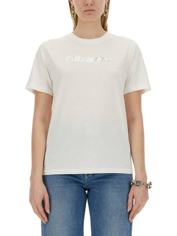 Rabanne T-Shirt With Logo - PACO RABANNE - BALAAN 1