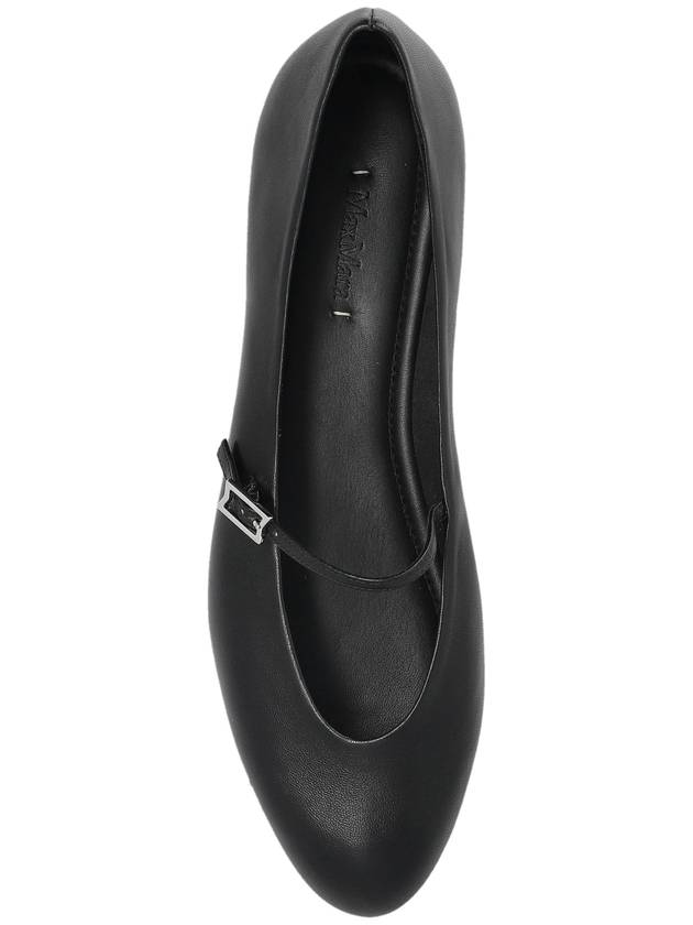 Max Mara Leather Ballerinas, Women's, Black - MAX MARA - BALAAN 6