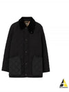 Quilted Thermoregulated Barn Jacket Black - BURBERRY - BALAAN 2