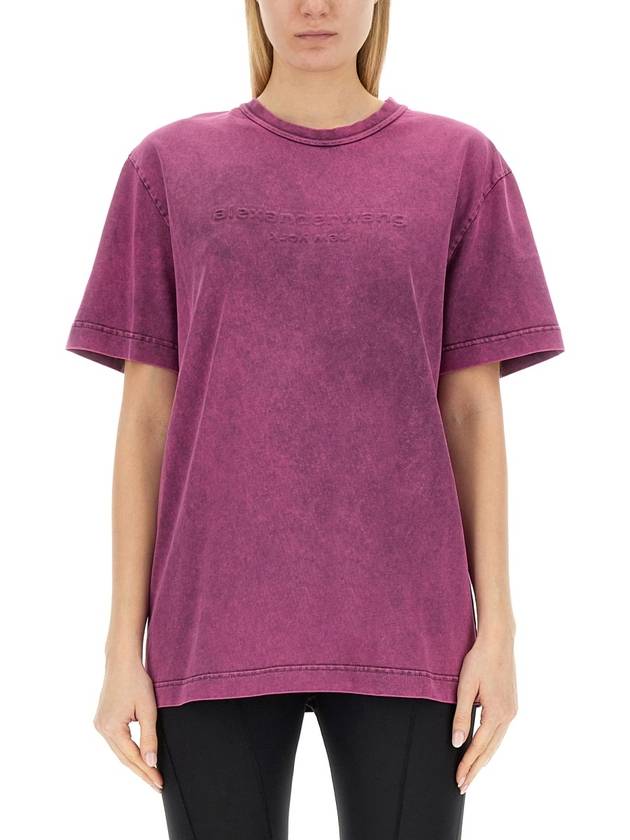 T-SHIRT WITH LOGO - ALEXANDER WANG - BALAAN 1