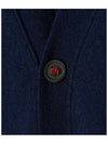 Cashmere Back Stitch Cardigan Navy - MAISON MARGIELA - BALAAN 4