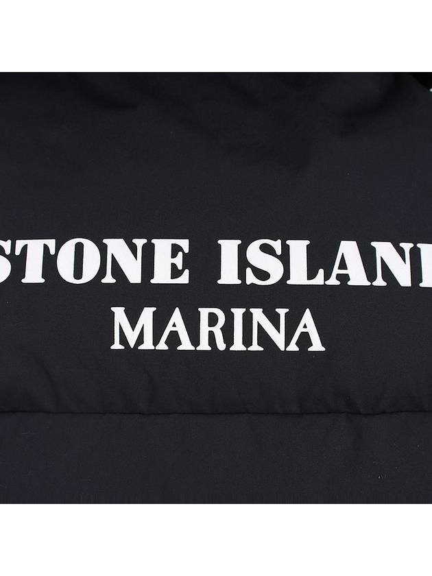 Marina Back Logo Print Vest Navy - STONE ISLAND - BALAAN 11