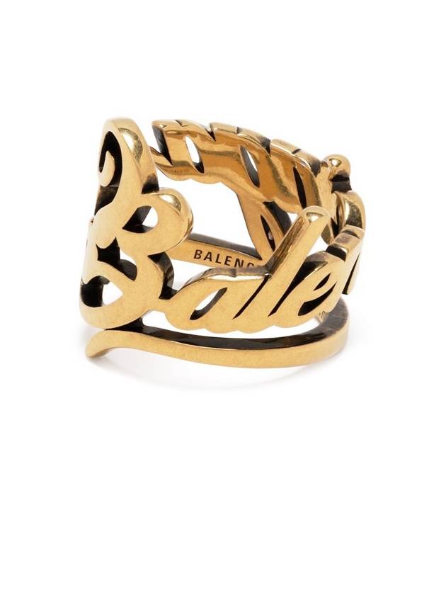 Typo Ring Gold - BALENCIAGA - BALAAN 5