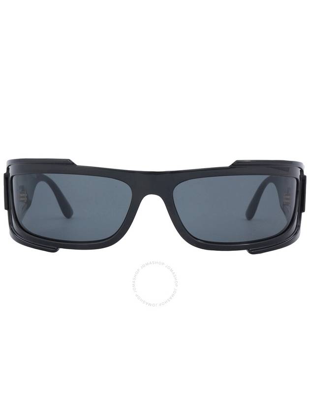 Versace Dark Grey Wrap Men's Sunglasses VE4446 GB1/87 67 - VERSACE - BALAAN 1