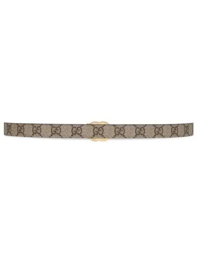 GG Marmont Reversible Thin Belt Grey - GUCCI - BALAAN 2