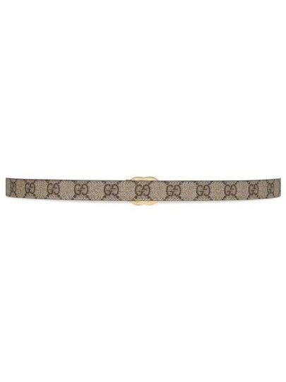 GG Marmont Reversible Thin Belt Grey - GUCCI - BALAAN 2