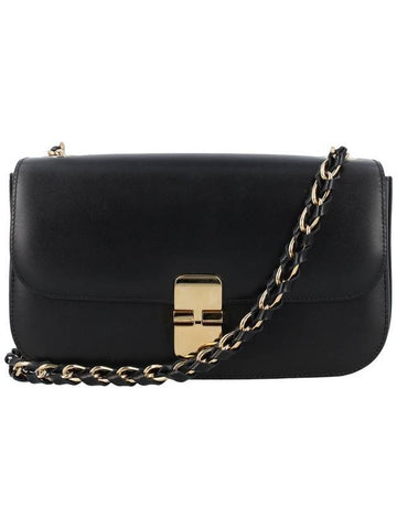 Grace Baquette Calfskin Small Cross Bag Black - A.P.C. - BALAAN 1