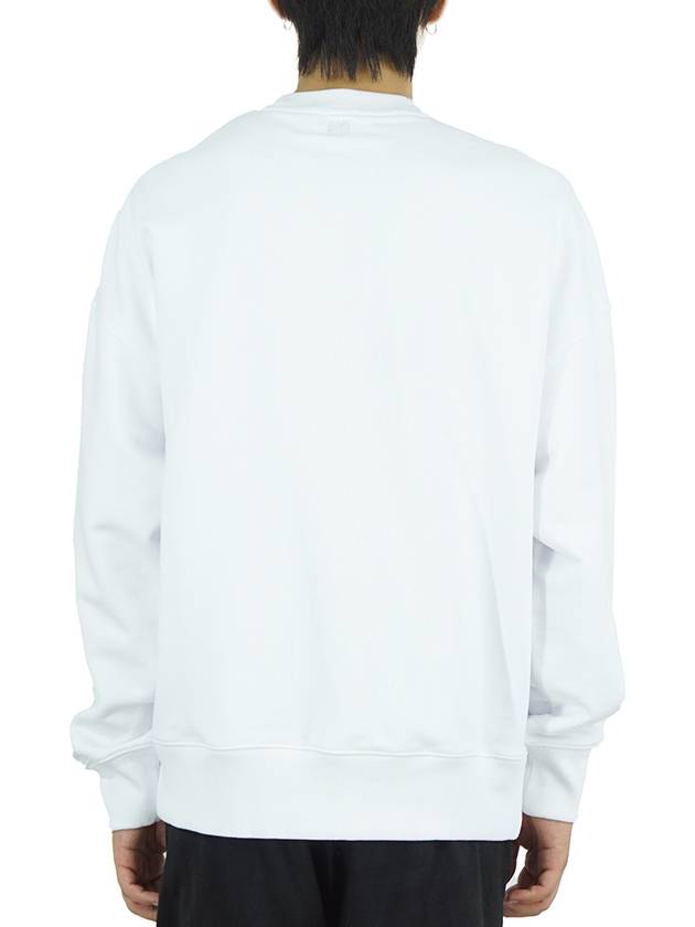 Logo Print Sweatshirt White - AMI - BALAAN 5