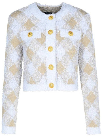 Balmain Beige Polyamide Blend Jacket - BALMAIN - BALAAN 1