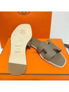 Oran Leather Sandals Etoupe - HERMES - BALAAN 6